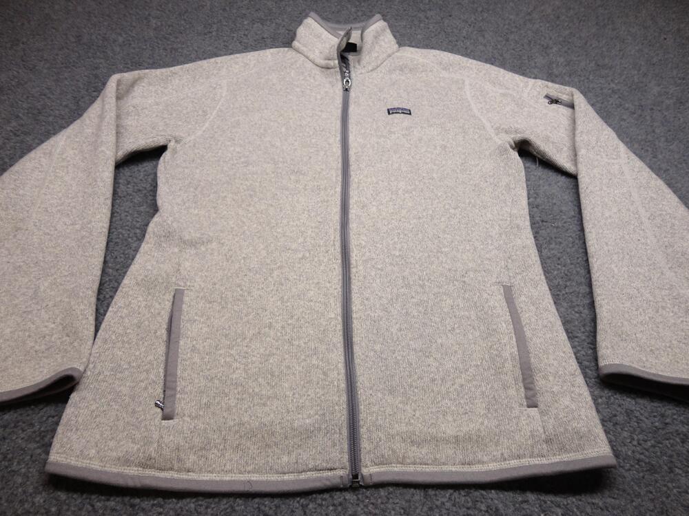 Patagonia Better Sweater Jacket Womens Large Gray Fleece Full Zip Warm Outdoor